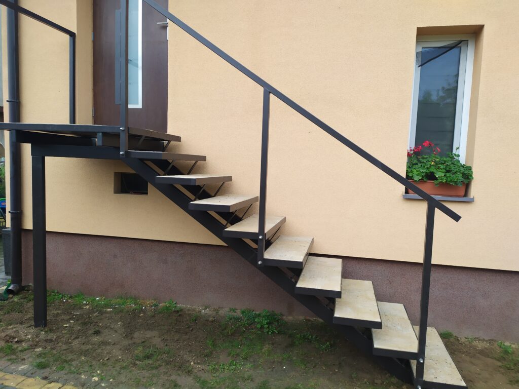 Open-riser stairs